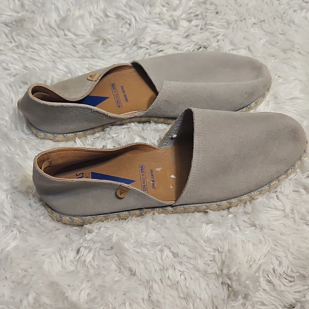 VERBENAS Espadrille Flats Suede Leather Slip On‎ Loafers Casual Shoes, Eu 41